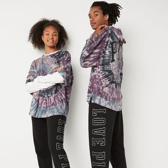 VS PINK COTTON OVERSIZED HOODED T-SHIRT - Picture 5 of 5